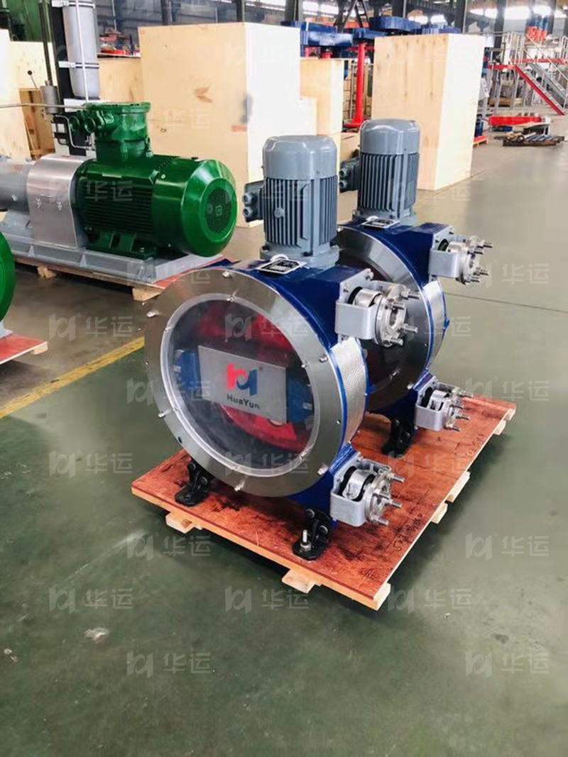 Huayun food-grade hose pump is used to transport juice