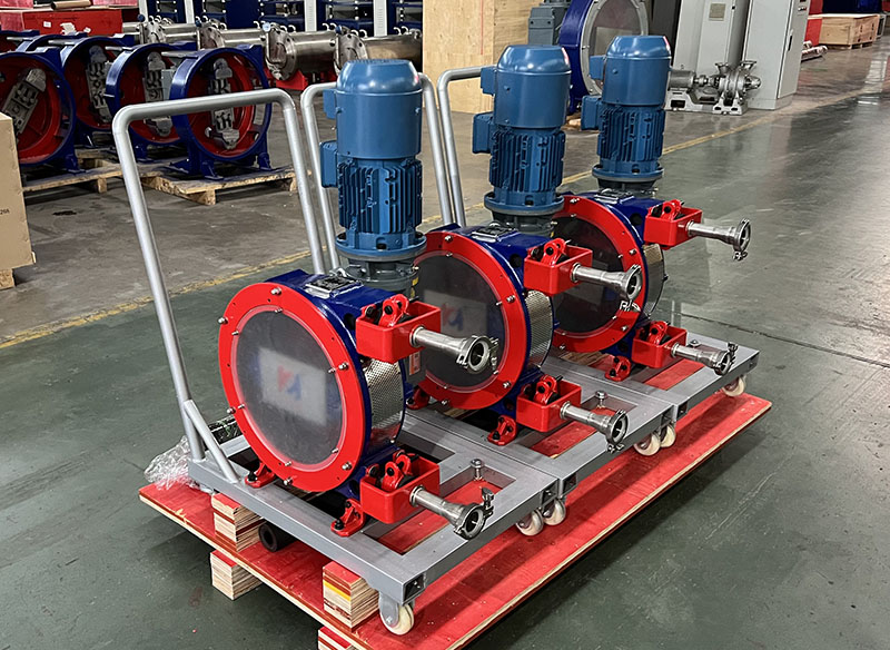 Movable hose pump