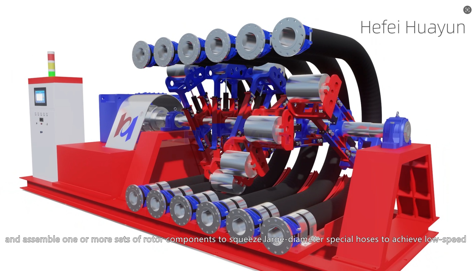 Ultra large flow peristaltic hose pump, efficient fluid delivery solution_复制_复制1