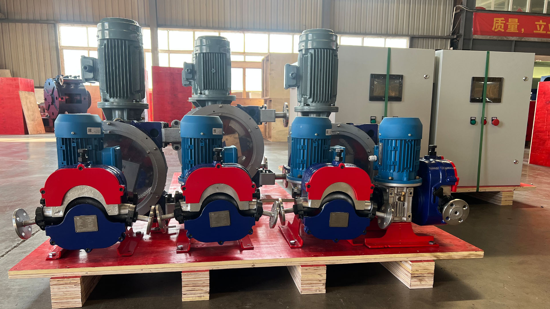 Smart hose pumps produced by our company for overseas companies