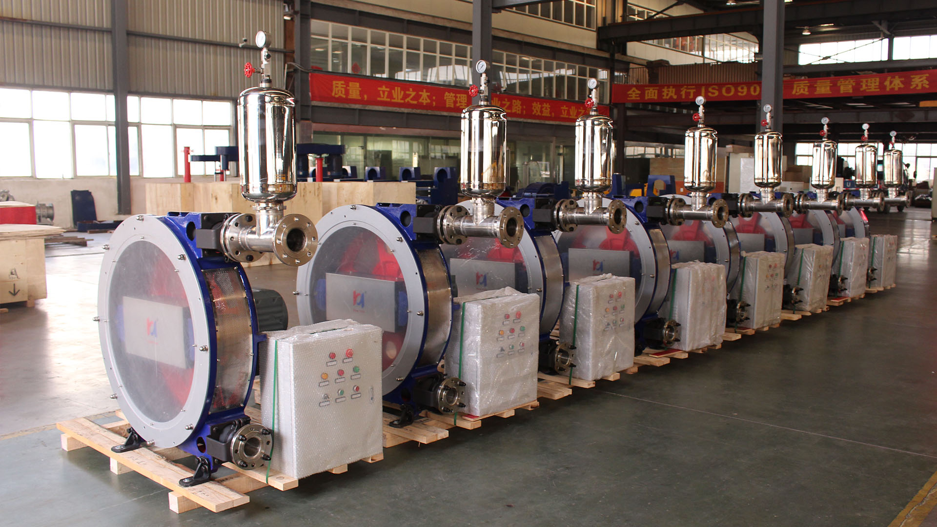 Our company produces and manufactures hose pumps for a material technology company and delivers them for use